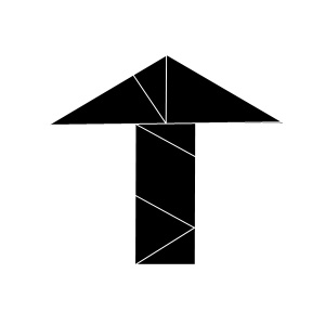 Lösung zur 7. Tangram Figur