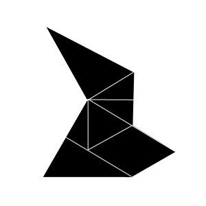 Lösung zur 11. Tangram Figur