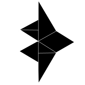 Lösung zur 16. Tangram Figur